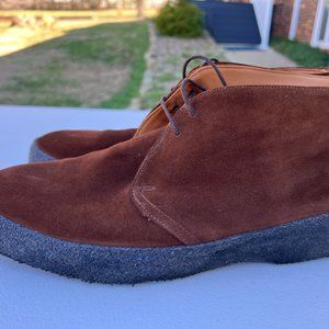 SANDERS  Hi Top Chukka Boot in Polo Snuff Suede